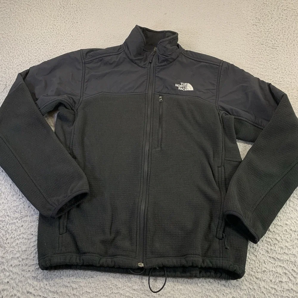 The North Face Astro Ridge Jacket Mens Medium Black Full Zip Pocket Outdoor Hike